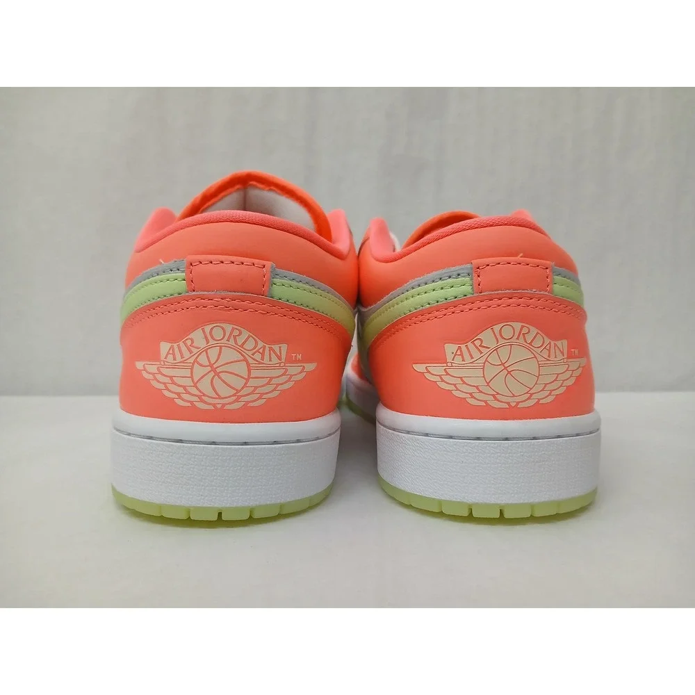 Nike Men's Air Jordan 1 Low SE Sneakers FN6772-671 Lava Glow Volt White‎ Size 9